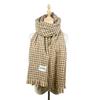 New Angela red scarf women's thickened long autumn and winter senior sense versatile simple plaid warm scarf