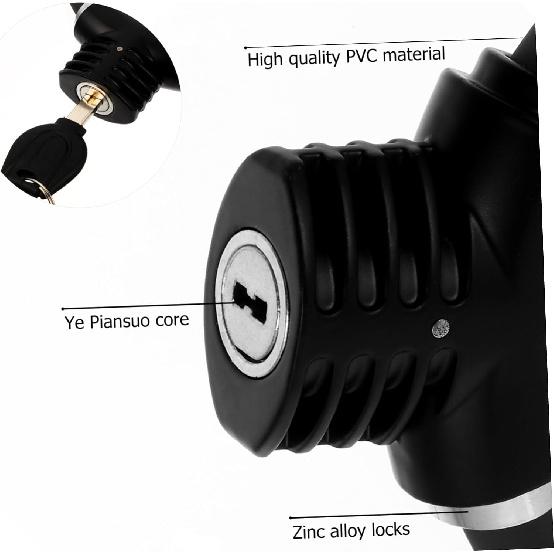 Happyyami 2 шт. велосипедный кольцевой замок велосипедный замок антиблокировочная цепь — фото 7