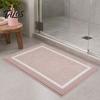 Set da 3pz Tappetini da Bagno, Tappeti da Bagno Altamente Assorbenti Antiscivolo, Tappetini Morbidi Lavabili per Lavandino del Bagno, WC, Vasca da Bagno