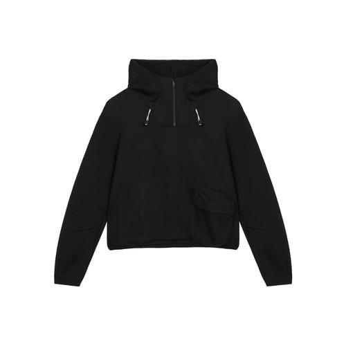 

Nike Women s Solid Color Pocket Hoodie Black S чёрный