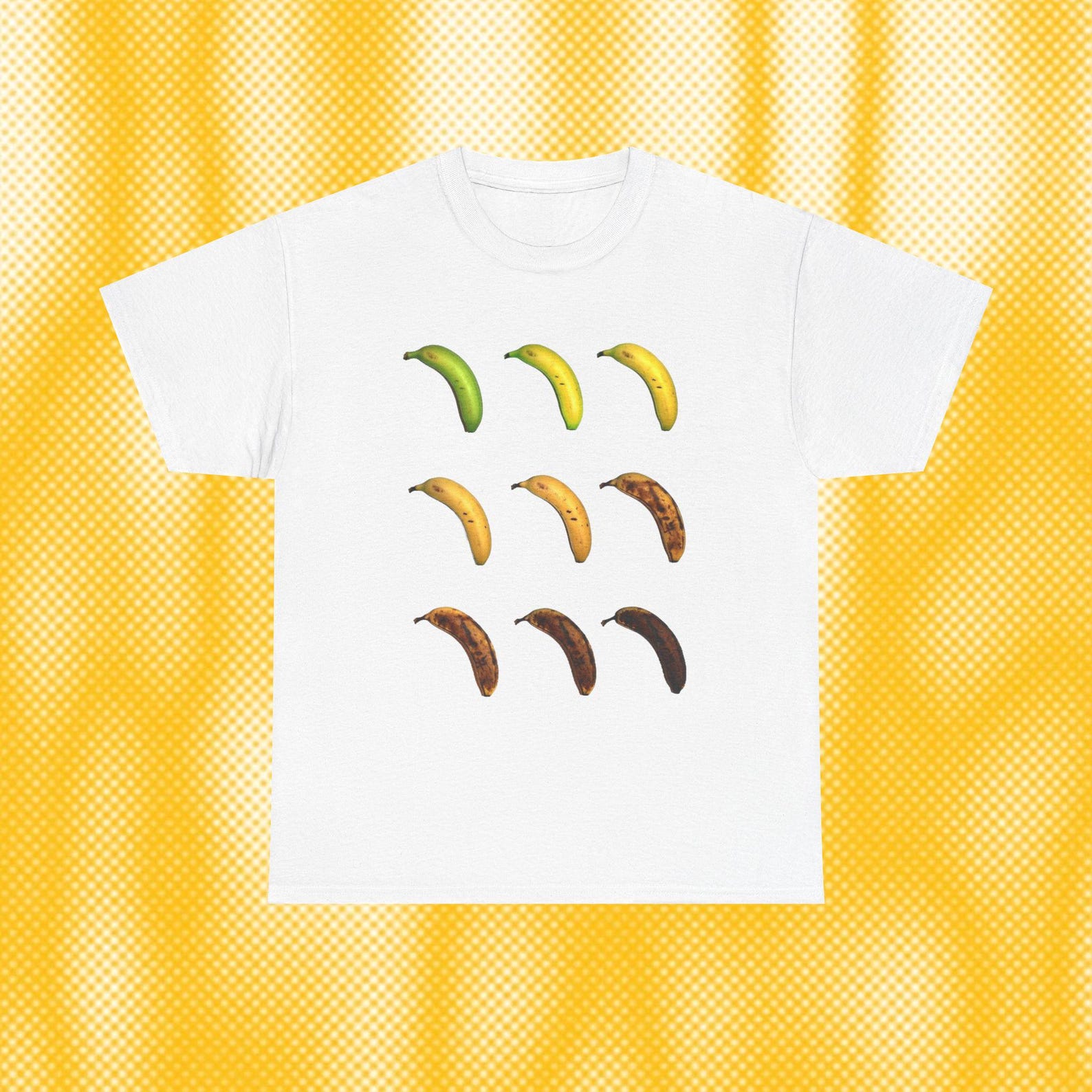 Funny Banana Life Cycle Unisex Heavy Cotton Tee, Cute Graphic Tee, Organic Cotton Shirt, Gift for Foodies, Fun Casual Wear M
