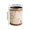 American Style PU Leather Wastebasket for Dorm and Bathroom