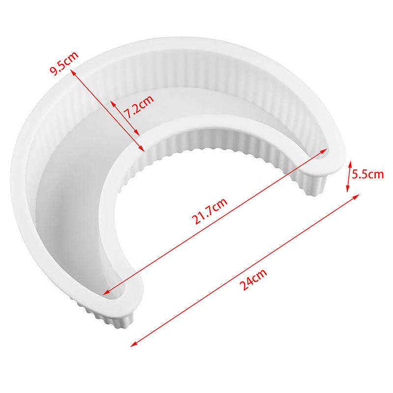 Moon Shape Silicone Cake Mold Eid Mubarak Ramadan Dessert Mousse Biscuit Bread Mould For Kitchen Baking