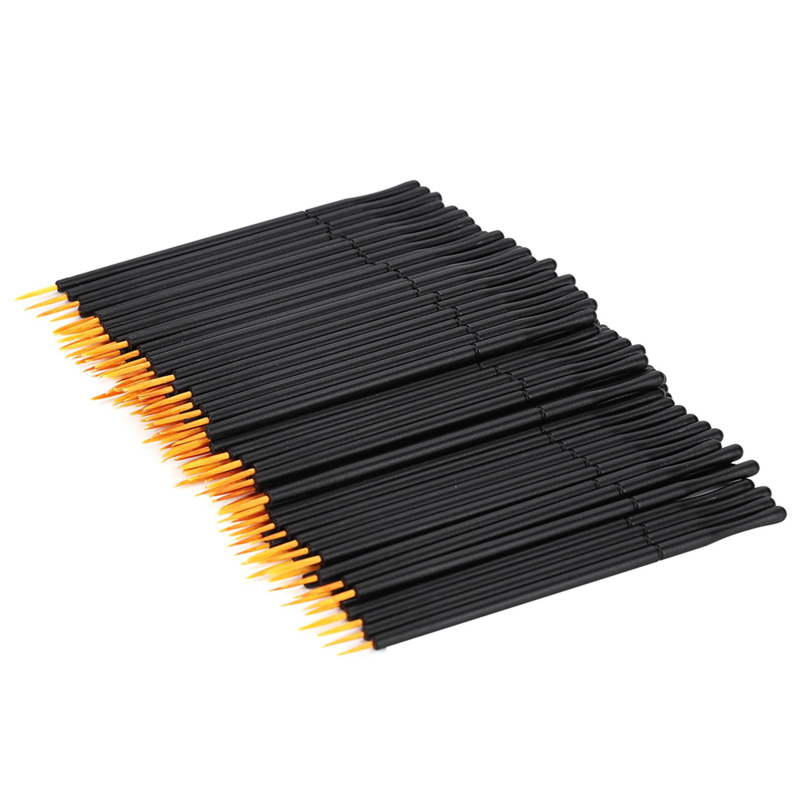 

Disposable Brush, 100Pcs High Quality Nylon Tip with PP Handle for Eye Makeup
