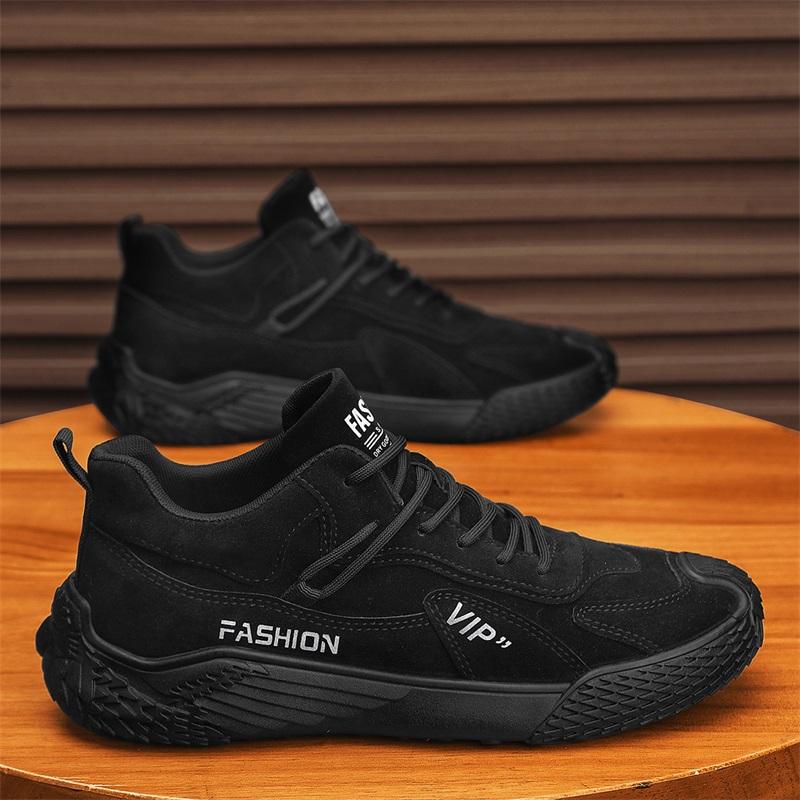 

Модные повседневные кроссовки лоферы на платформе спортивная обувь повседневная обувь ботильоны мужские кроссовки спортивная и досуговая обувь зимние мужские с круглым носком 44 чёрный