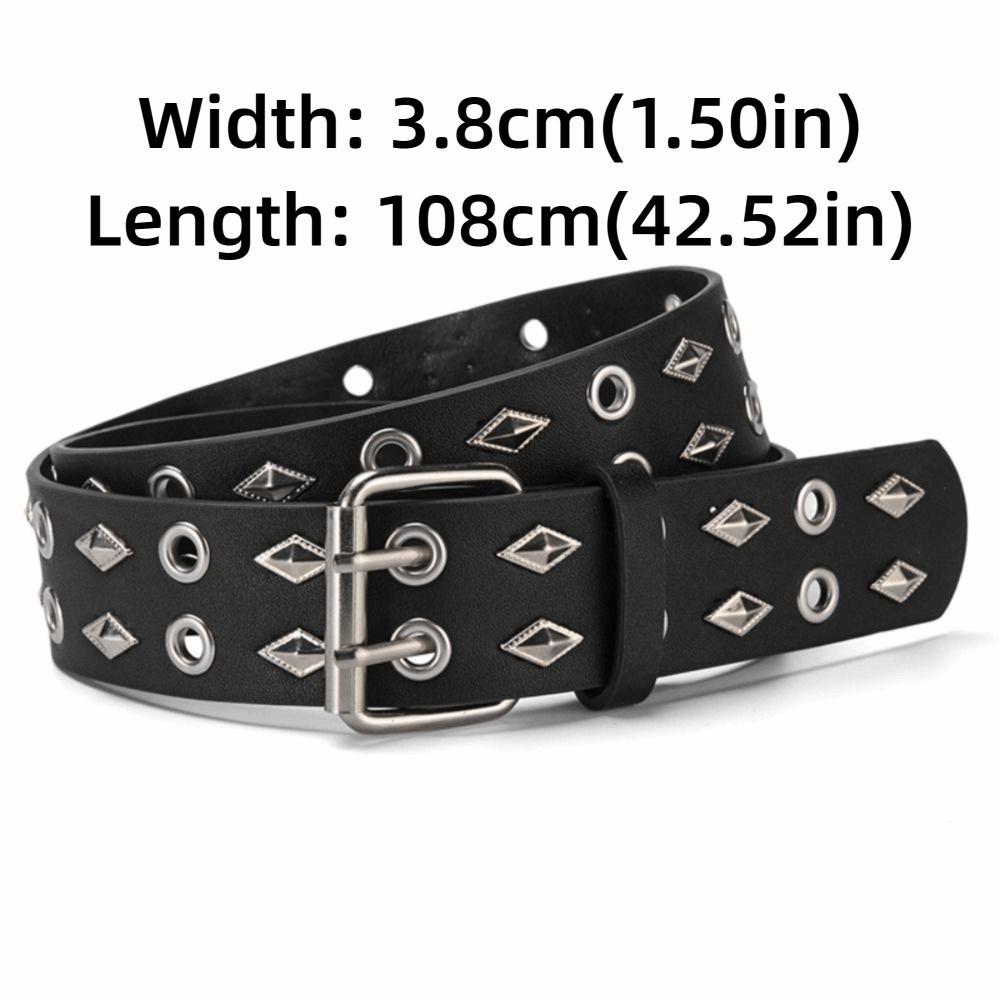 Luxury Design Business Waist Belt Retro Punk Waistband Trendy Rivet Belt  Paired with Skirts Jeans