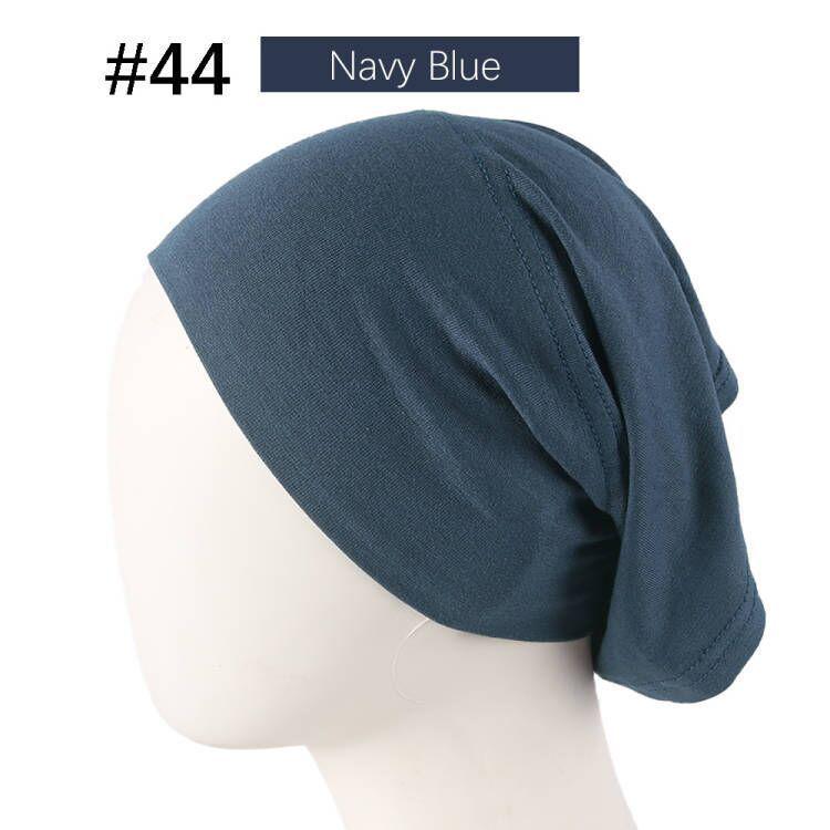 Modal Solid Color Women's High-Elasticity Mercerized Cotton Malaysian Tube Beanie Arabic Snood