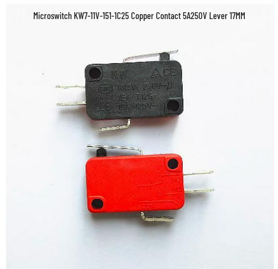 Copper Contact KW7 Series V-15/152/153/155-1C25 Microwave Oven Micro Switch