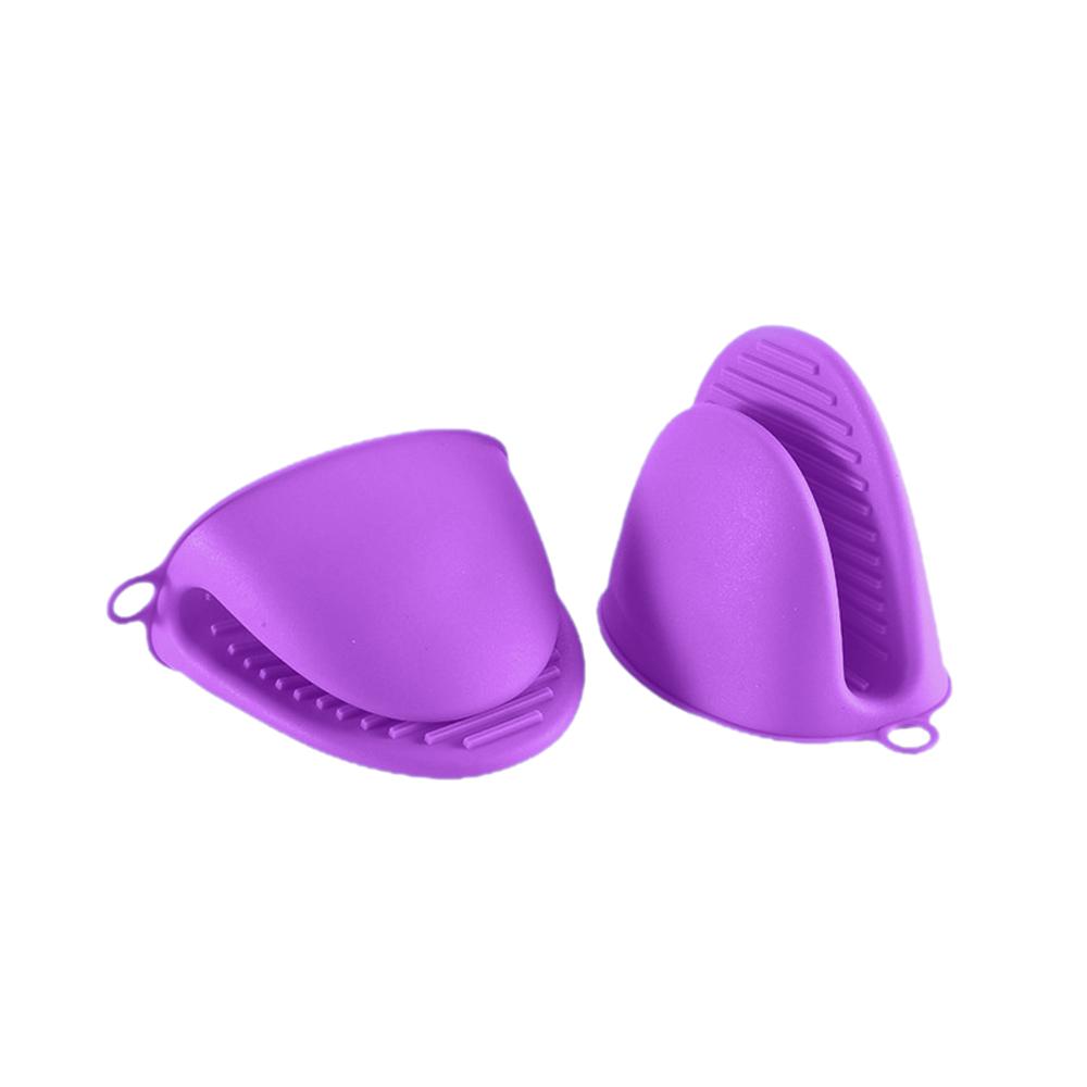 1piece Soft Silicone Heat Resistant Anti-Scald Gloves Pinch Grips Thick Oven Mitts Kitchen Cookin Tool Hand Clip