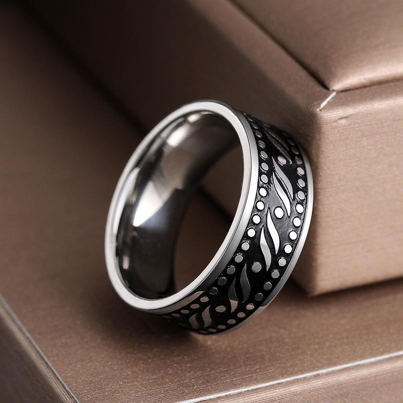 1pc Titanium Steel Neutral Fashion Ring, Fashionable Daily Wear, Personalized Accessory