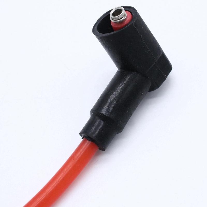6 Stück Zündspulen Zündkerzen Kabel Rot für Golf III Corrado VR6 2.8 2.9 AAA ABV mit Abzieher 021905409AD