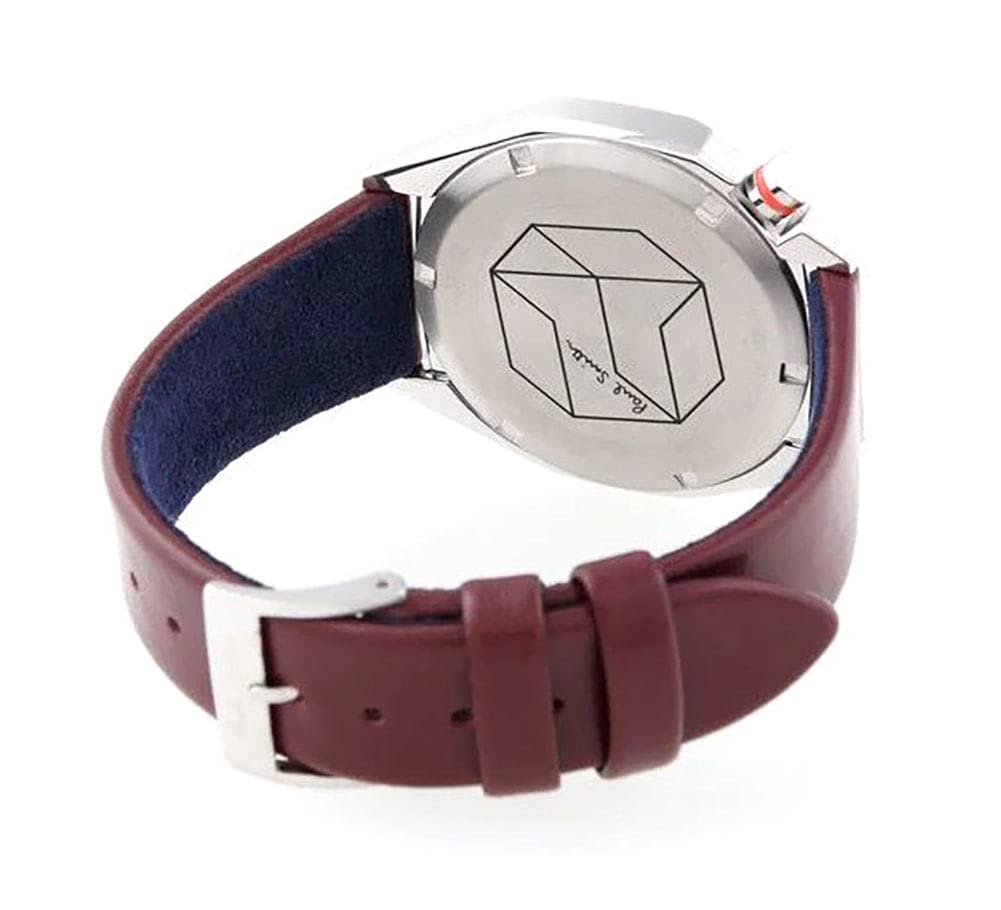 Paul Smith Paul Smith Uhr Octagon Navy Silber Kalbsleder Herren BT4-117-70