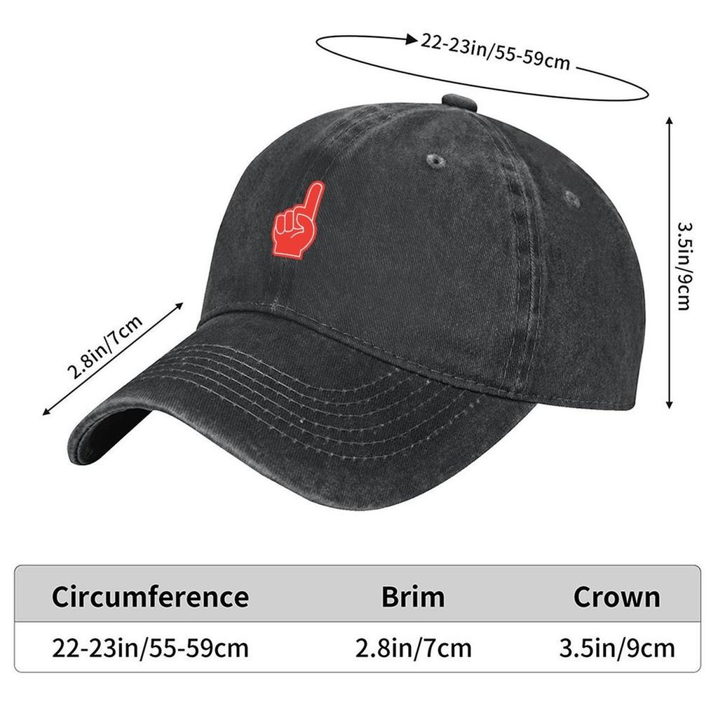 2026 Number One Foam Finger Stickers Baseball Cap Hat Beach Golf Hat Brand Man Cap Big Size Hat Girl'S Hats Men's