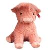 Rosa Plüsch Hochlandrind Kuscheltier - 25CM/9.8IN Niedliches Weiches Spielzeug - Perfektes Geschenk für Kinder, Sammler & Tierliebhaber