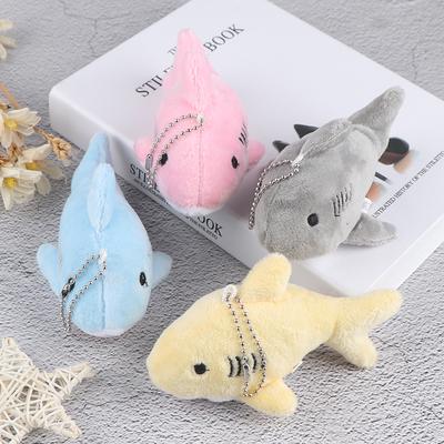 12Cm Key Chain Gift Shark Plush Stuffed Toy Doll Mini Pendant Plush Toys