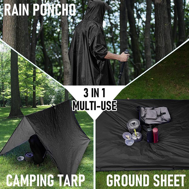Nylon Motorcycle Adults Raincoat Women Men Waterproof Rain Cover Wear Outdoors Hiking Rain Coat Jacket