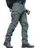 Zuoxiangru Multifunctional Military Tactical Cargo Pants for and Combat Tag Men's Work, Mountaineering, (#56 Gray-Green, XL)