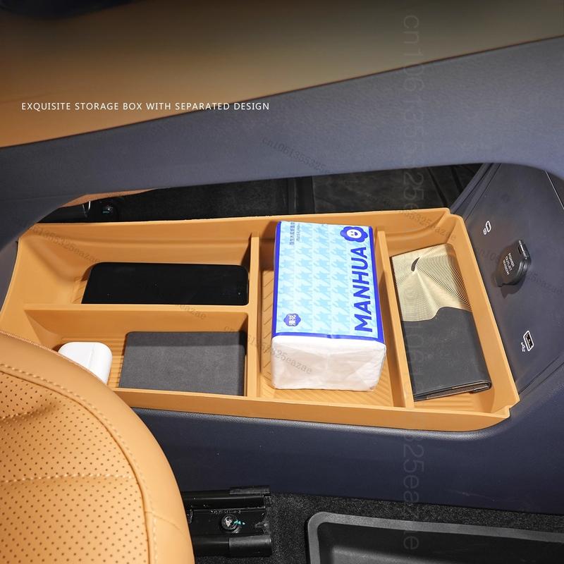 Car Central Control Armrest Under Storage Box For Geely Galaxy Starship 7 EM-i 2025 2026 Interior Accessories