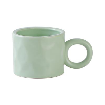 European Ceramic Coffee Cup Ins Big Handle Mug Large Capacity Breakfast Cup Milk Afternoon Cup Tea Cup