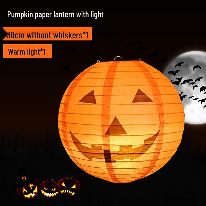 Halloween String Lights: Pumpkin Lantern Decor for Bars, Kindergartens, and More - Hanging Ornaments & Handheld Props