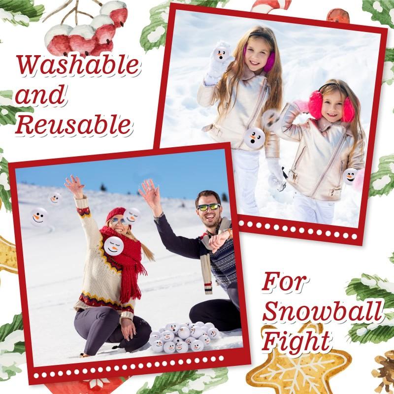 10pcs Party Favors Pack  Christmas Snowmen Balls Toys:Festive Ornaments, Festive Crafts,Holiday Shoppers, Family Celebrations