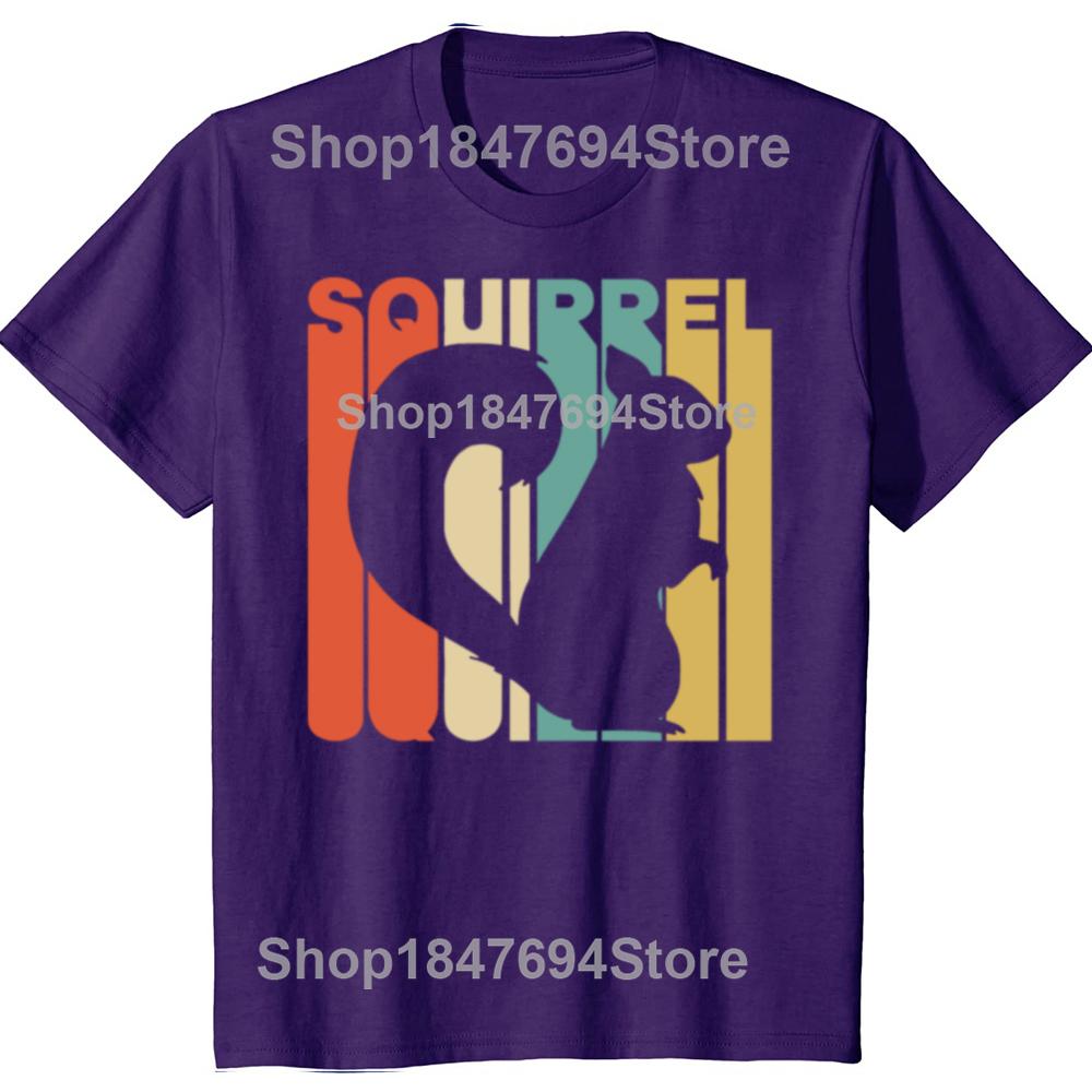 

Cute Animal T-Shirts Funny Vintage Style Squirrel Men s Hipster Summer Cool T-Shirt For Guys Custom 100% Cotton TShirts XL