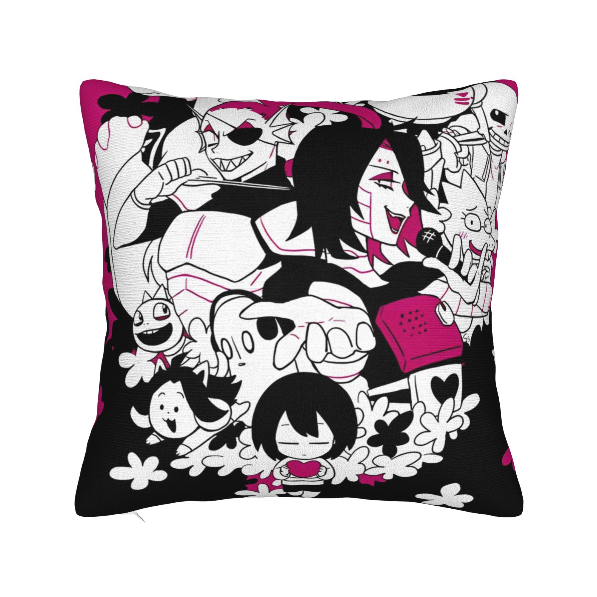 Deltarune Ralsei Квадратная Наволочка Полиэстеровая Подушка для Дивана 4545см Наволочка 30x30cm 12x12in