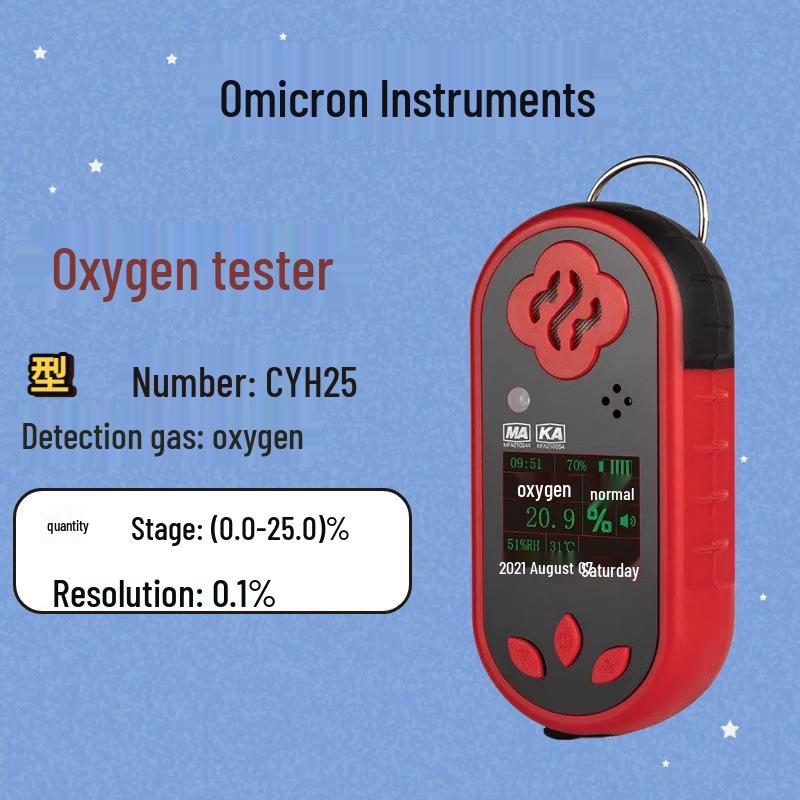 Baoshian 4-in-1 Portable Gas Detector: Methane, Oxygen, CO, H2S
