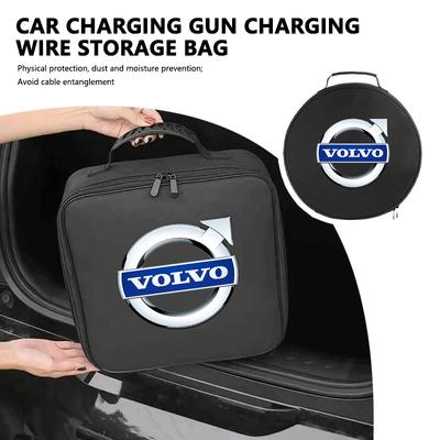 Voor Auto Laadkabel Opbergtas Stekkers Laadpistool Organizer Accessoires V60 V90 S60 S80 S90 C30 XC40 XC60 XC70 XC90