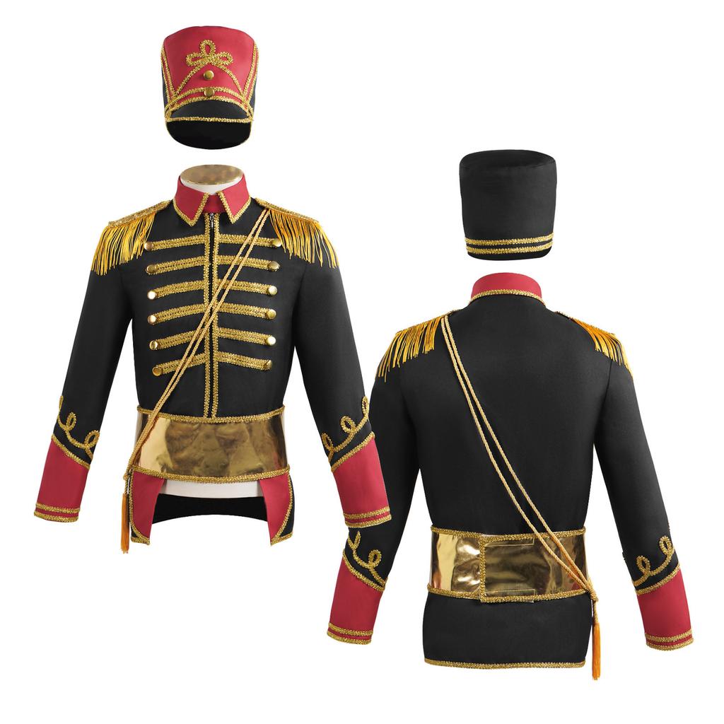 Halloween cosplay costume European handsome court show top hat European top
