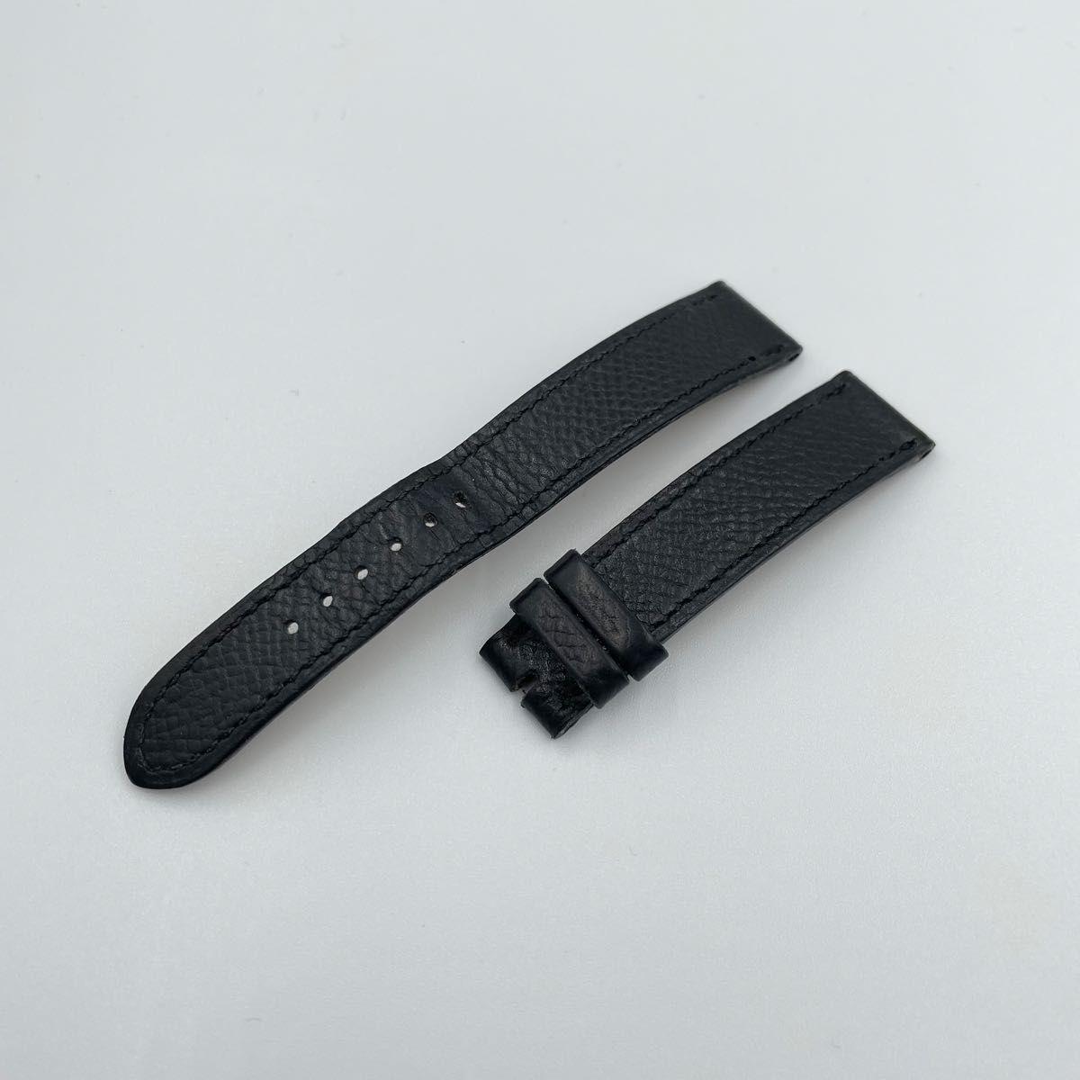 Used [HERMES] Genuine belt for H watchBlack