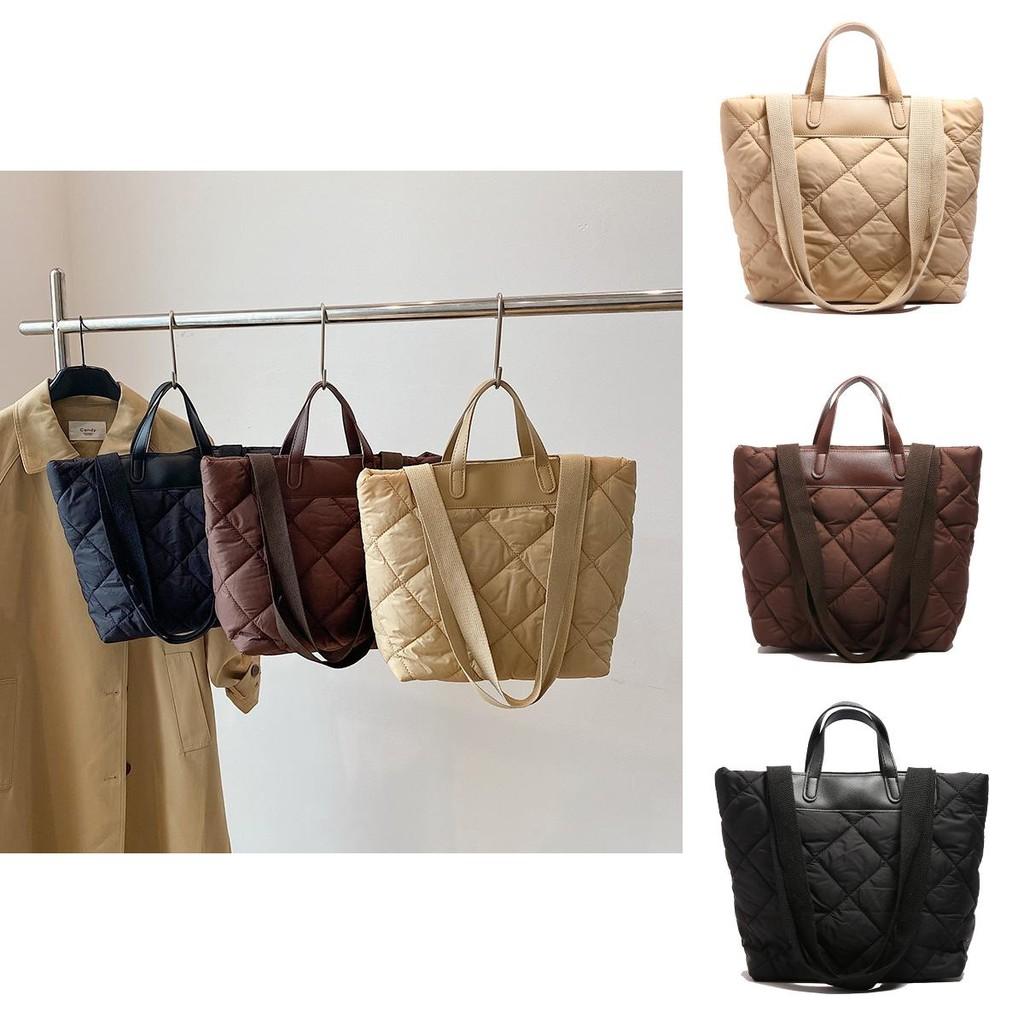 Spacious And Stylish Nylon Tote Bag For Women With Quilted Design Perfect For Use Everyday