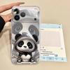 Cute Panda Case for iPhone 17 Pro Max XS Max 13 Pro 12 Mini 16 Air 15 14 Plus XR 7 8 11 Soft Phone Cover