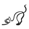 Home Ornament Desktop Decoration Art Sculpture Cat Decoration Abstract Line Ornament Cat Sculpture