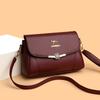 Solid Color High Quality PU Leather Small Shoulder Bagsfor Women New Messenger Bags with  Crossbody Bag