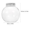 5pcs 500ml Christmas Candy Jar Ball Shaped Candy Cookie Snack Chocolate Packing Bottle Container New Year Decoration