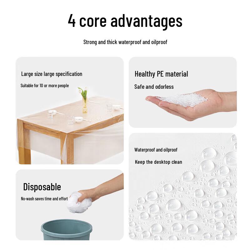 YOUAO Einweg-Abreiß-Tischdecke
