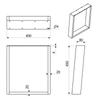 SLAN leg 40x45 STEEL