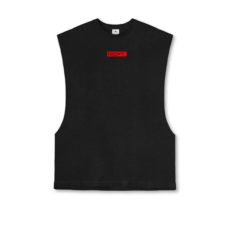 Muscleguys Summer Mesh Quick-drying Pullover Fitness Vest Men's Training Running Sleeveless T-shirt