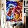 Dragon Ball Wall Tapestry Aesthetic Wall Hanging Printed Fabric Blanket Decorative Tapestries For Bedroom Living Room Home Decor
