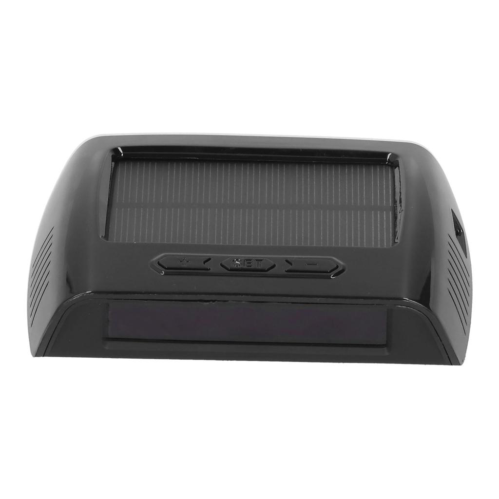 Car Tire Pressure Monitoring System Solar USB TPMS Temp Detection LCD Display Center Console Mounted with 4 Sensors