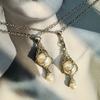 Natural Crystal Holder Necklace Colorful Stone Mesh Pocket Pendant Choker Adjustable Chain Neckchains for Women Girl