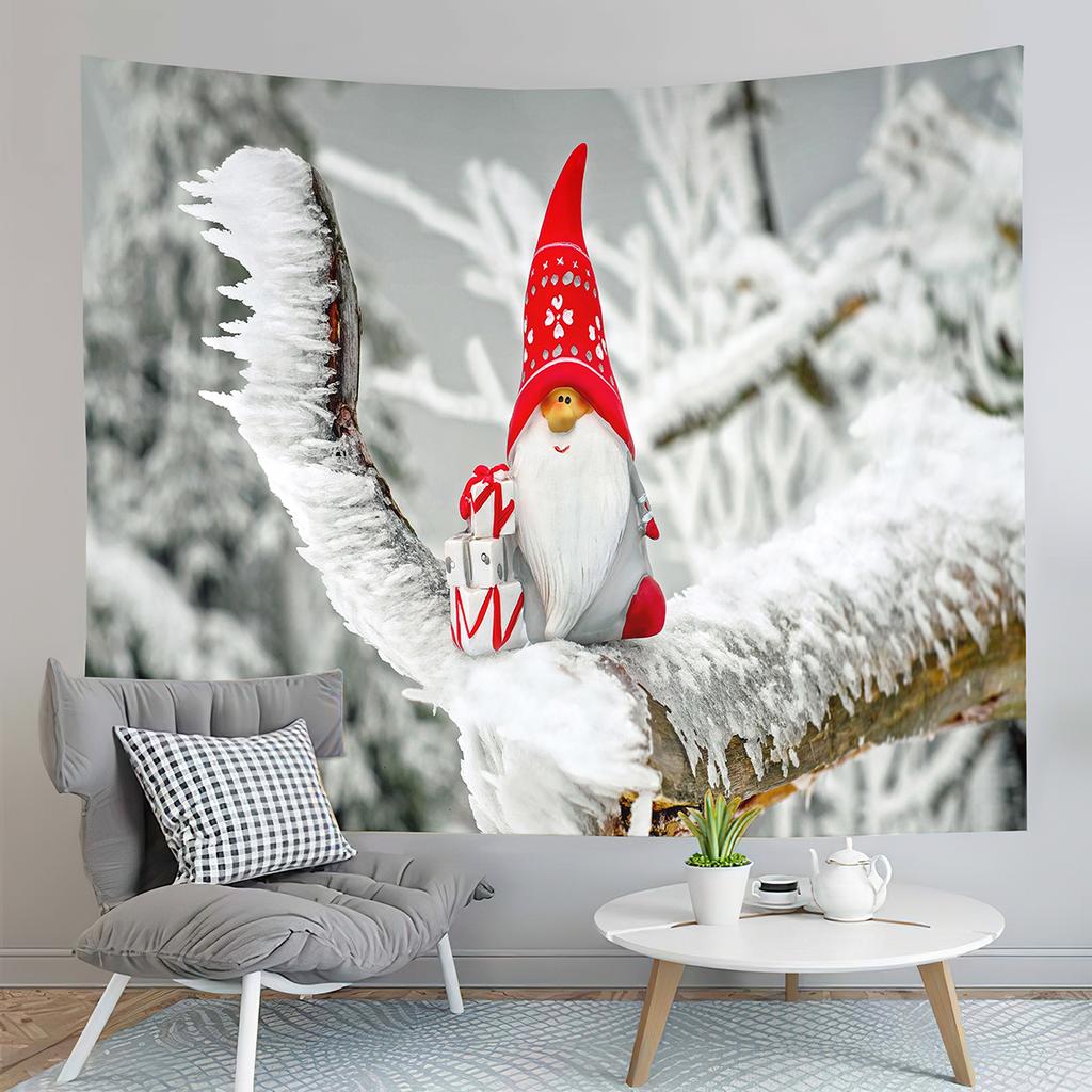 Christmas Tree Tapestry with Lights,Holiday Party Tapestry Wall Hanging Tapestries Gifts for Xmas Decor,Birthday and Room Decor