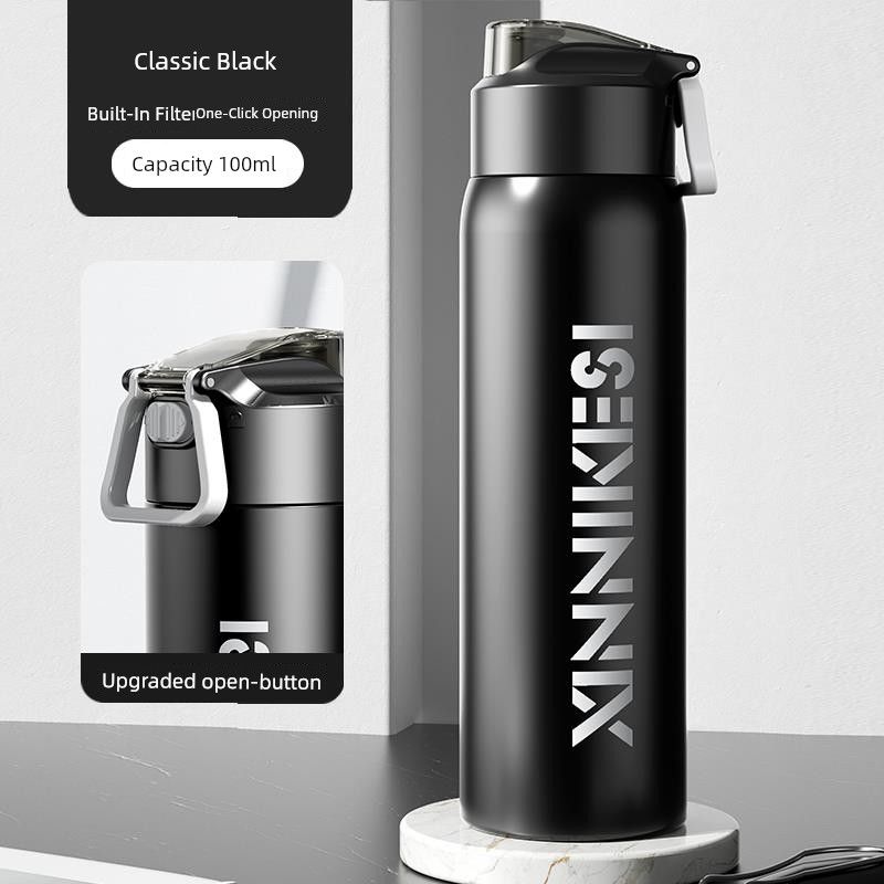 German Large-Capacity Thermos Cup for Students, 316 Stainless Steel Outdoor Sports Water Cup, Men's Car-Mounted Direct Drinking Cup
