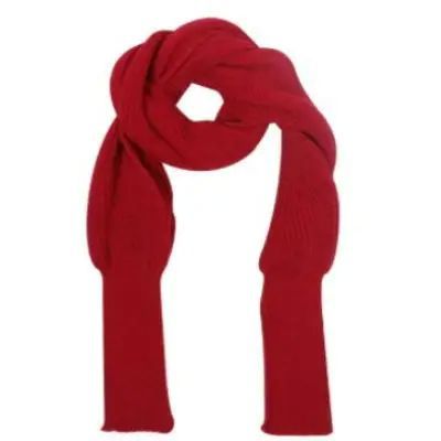 Autumn and winter popular wool scarf men and women extended scarf shawl with sleeves knitted scarf solid color