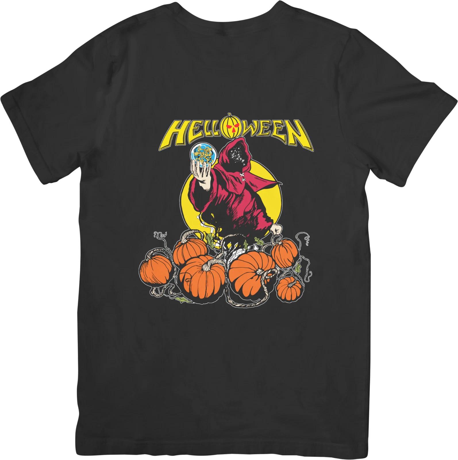 

Футболка унисекс Helloween Music из качественного хлопка, подходит для мужчин и женщин, черная. L