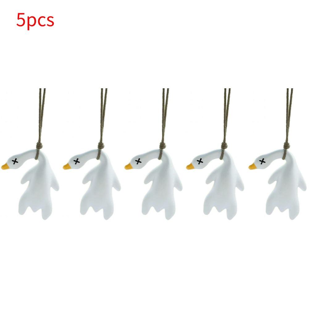 Car‘s Mounted Color Changing Roast Duck Pendant Resin Harmless Originality Rearview Mirror Decoration Cute Swing Lanyard Hanger