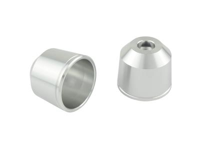 POSH 032679-03-10 Motorradzubehör Mittelschwer Lenkerenden Außen Nur M6 Typ Silber