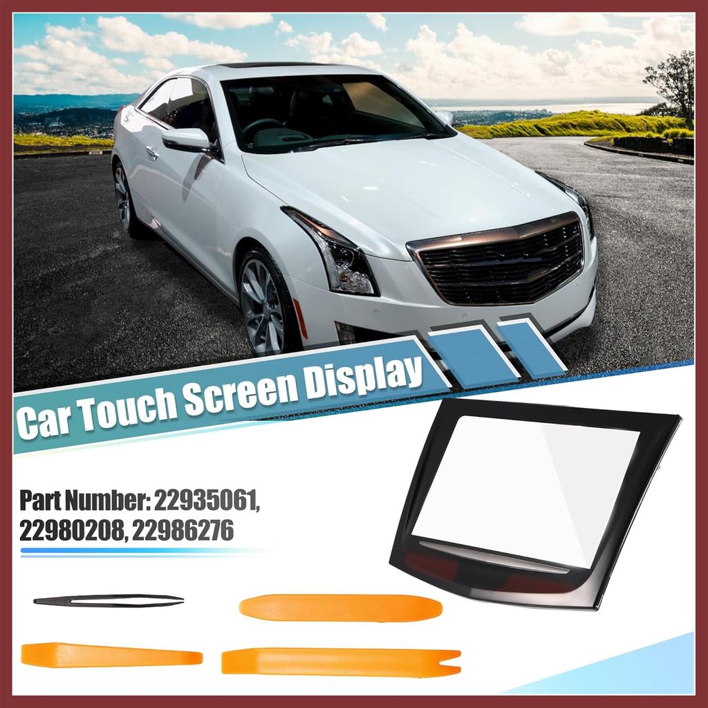 1 Set Touch Screen Display for CUE Infotainment System for Cadillac ATS CTS Escalade SRX 20867046 22912609 Gel Free Touch Screen Protector W/Trim