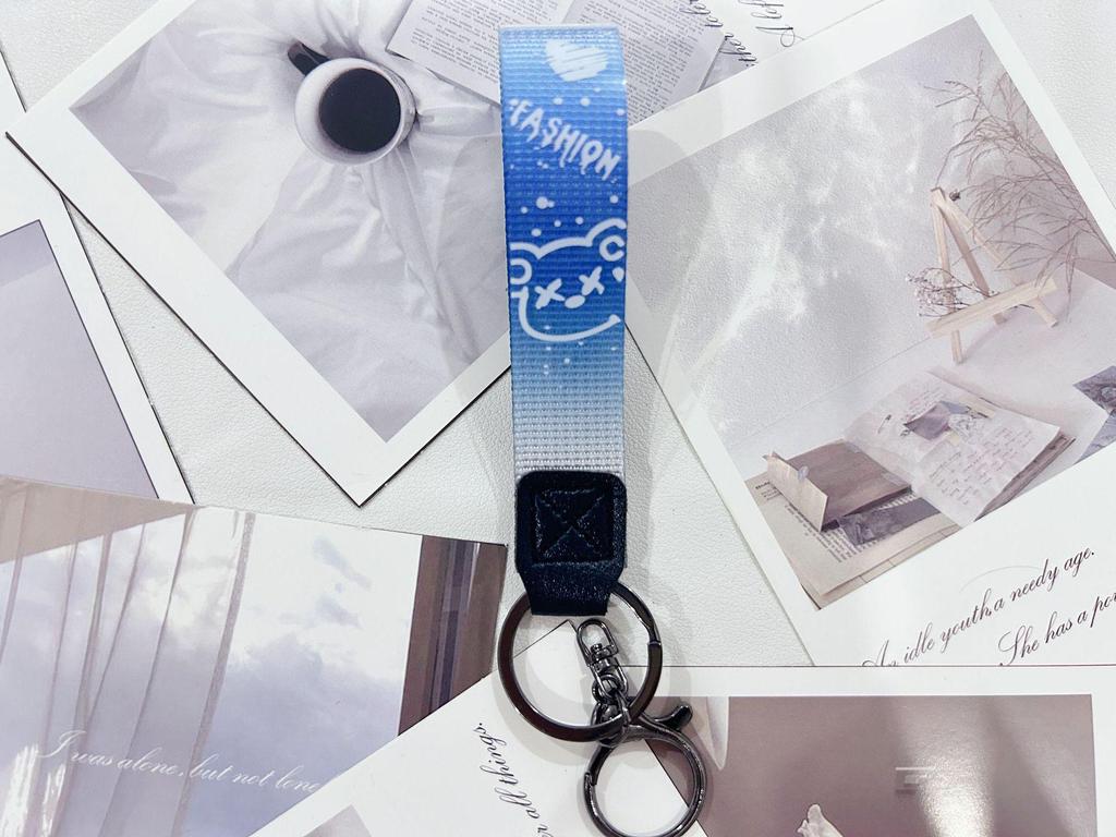 Creative Starry Sky Bear Leather Keychain Pendant
